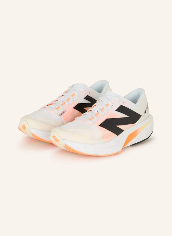 new balance Laufschuhe FUELCELL REBELL V4 WEISS/ NEONORANGE