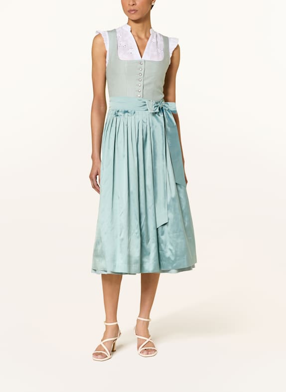 Hammerschmid Bluză dirndl ANJA cu dantelă ajurată ALB