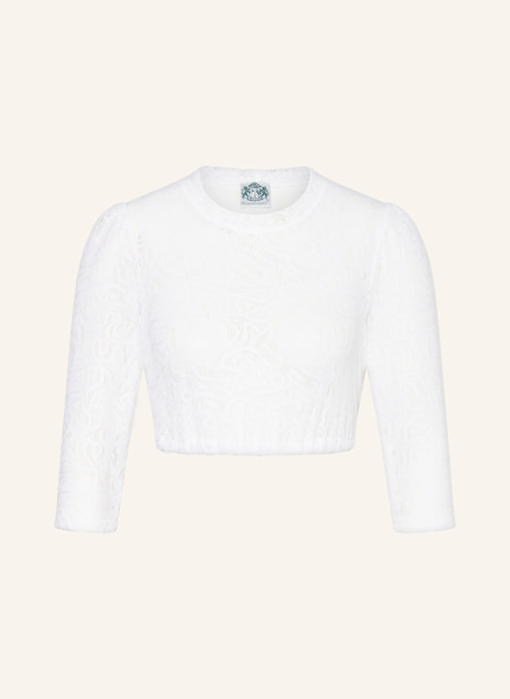 Hammerschmid Dirndlbluse ALINA aus Spitze mit 3/4-Arm WEISS