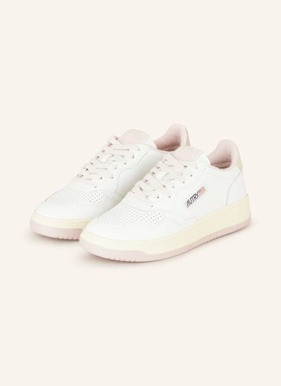 AUTRY Sneaker MEDALIST WEISS/ BEIGE/ ROSA