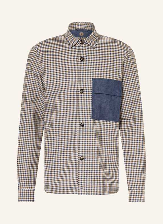 MOS MOSH Gallery Overshirt MMGWILSON BRAUN/ BLAU