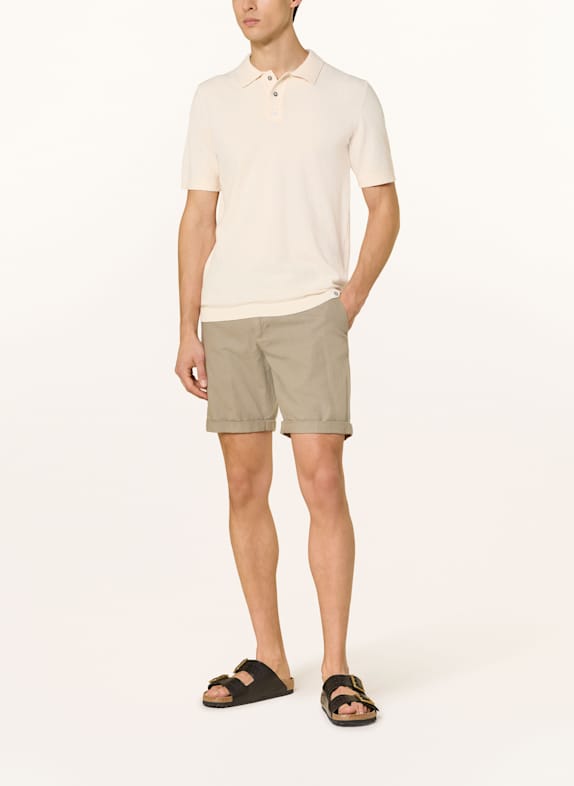 MOS MOSH Gallery Bouclé poloshirt MMGKYLE ECRU