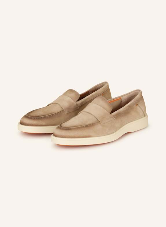 Santoni Slipper REVOLVE HELLBRAUN