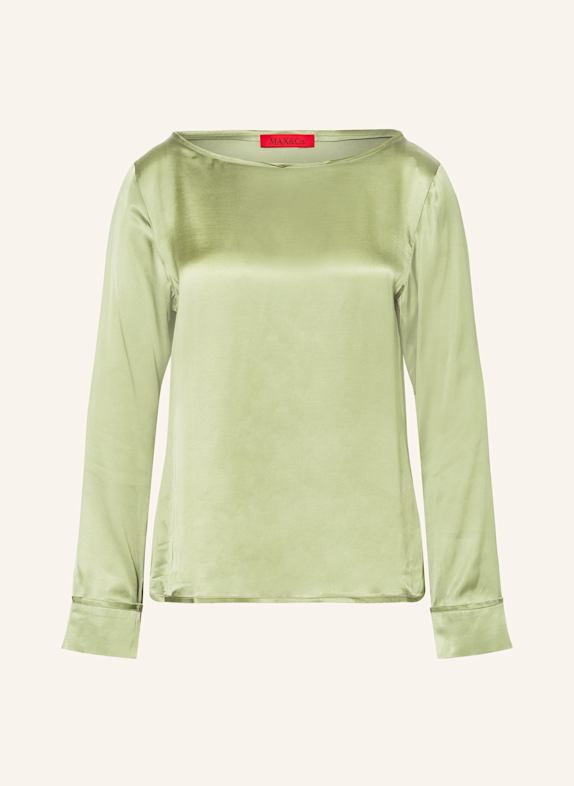 MAX & Co. Blusenshirt OGGERI aus Satin GRÜN