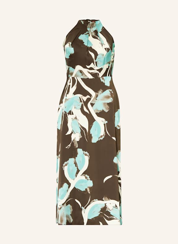 MAX & Co. Kleid NID DUNKELBRAUN/ MINT/ WEISS