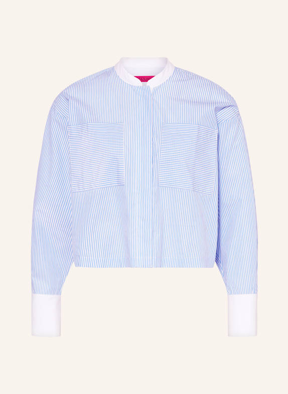 MAX & Co. Cropped-Bluse CALA BLAU/ WEISS
