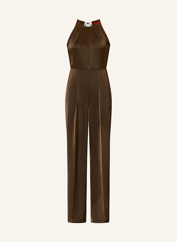 MAX & Co. Satin jumpsuit DARK BROWN