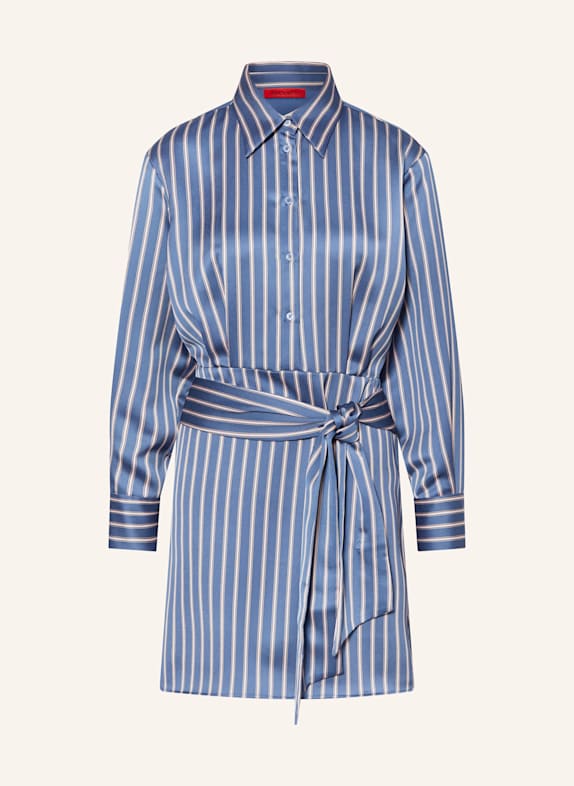 MAX & Co. Hemdblusenkleid NICHOLS BLAU/ HELLROSA