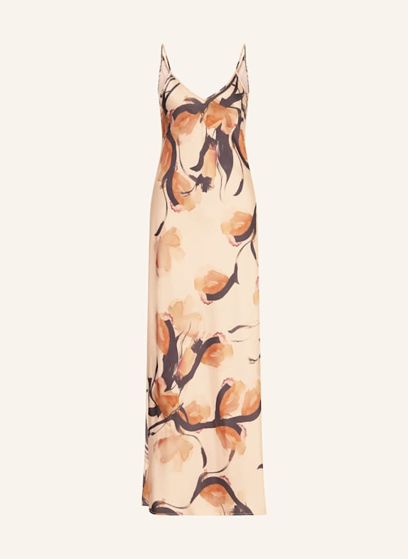 MAX & Co. Satinkleid VALAIS HELLORANGE/ DUNKELROT/ SCHWARZ