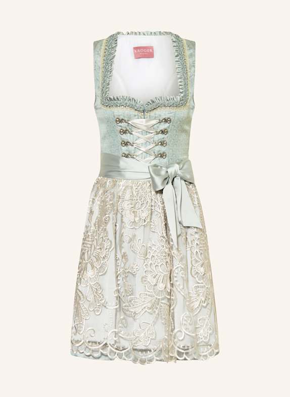 KRÜGER Dirndl TÜRKIS/ CREME