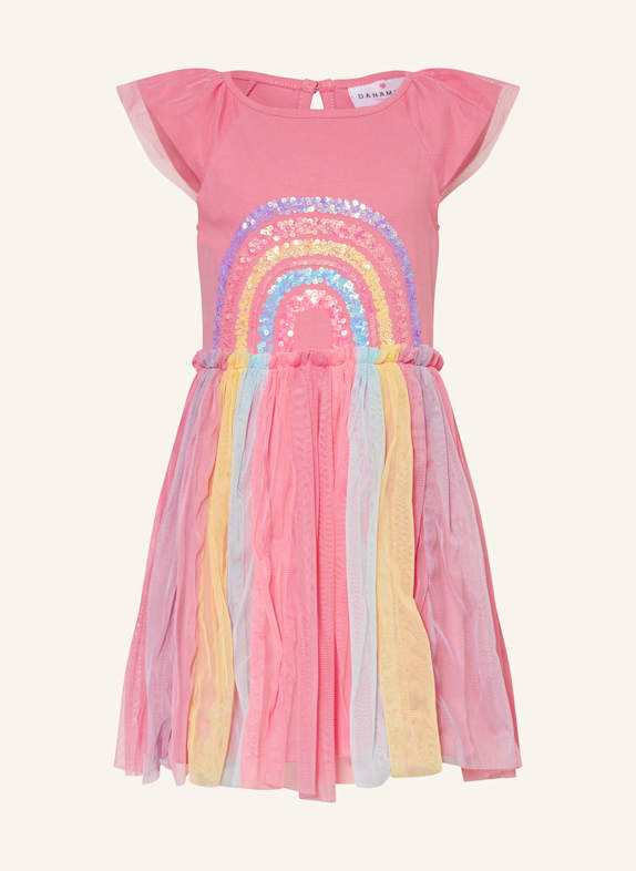 DANAMADE Kleid mit Pailletten PINK