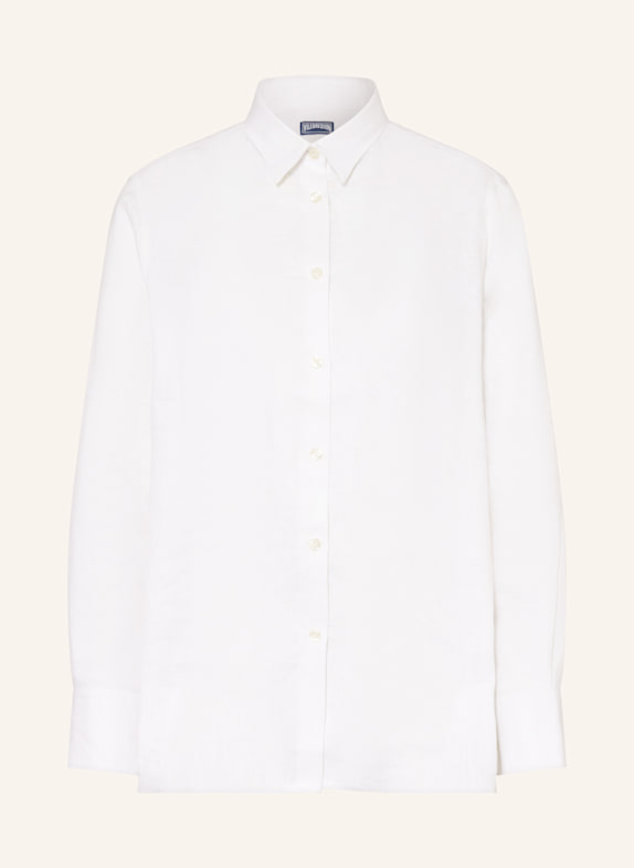 VILEBREQUIN LISANDRA linen shirt blouse WHITE