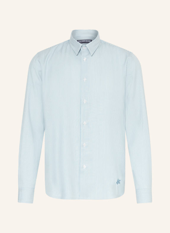 VILEBREQUIN COOL Relaxed Fit shirt TURQUOISE/ WHITE