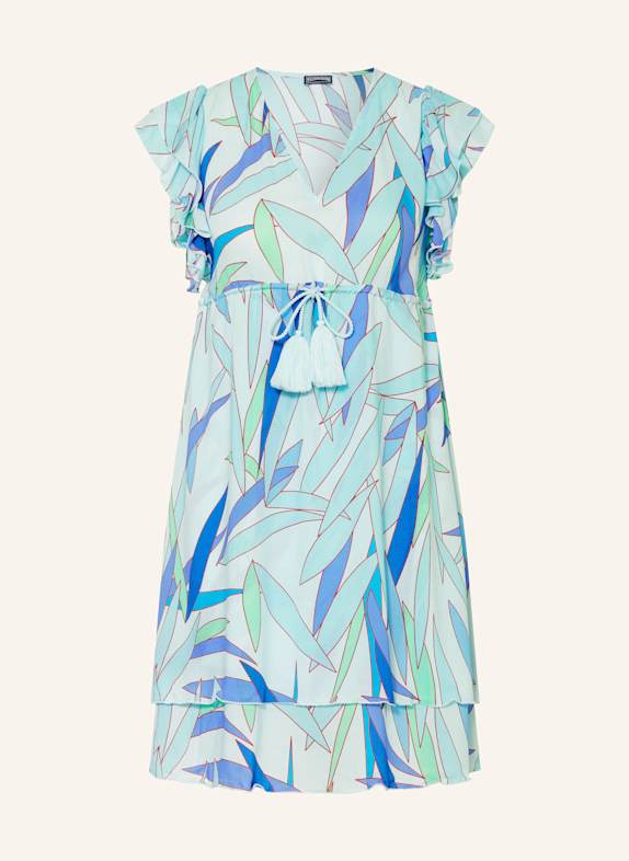 VILEBREQUIN Strandkleid MADRAGUE BILHA mit Rüschen TÜRKIS
