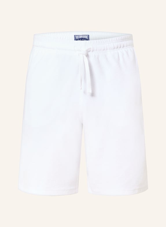 VILEBREQUIN BOLIDE regular fit terry shorts WHITE