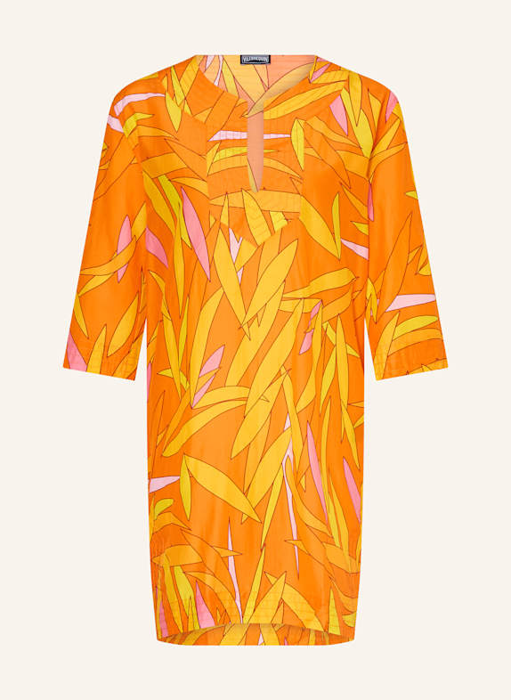 VILEBREQUIN Strandkleid MADRAGUE LUCILLE mit Seide ORANGE/ GELB/ ROSA