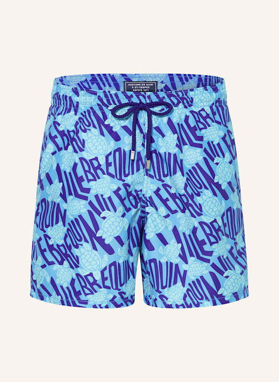 VILEBREQUIN Swim shorts MOOREA BLUE/ TURQUOISE