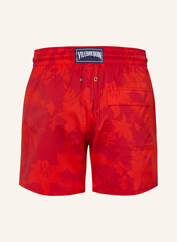 VILEBREQUIN Badeshorts MOORISE RØD / LYSERØD