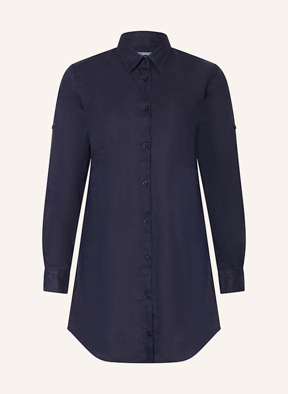 VILEBREQUIN FRAGANCE linen beach dress DARK BLUE