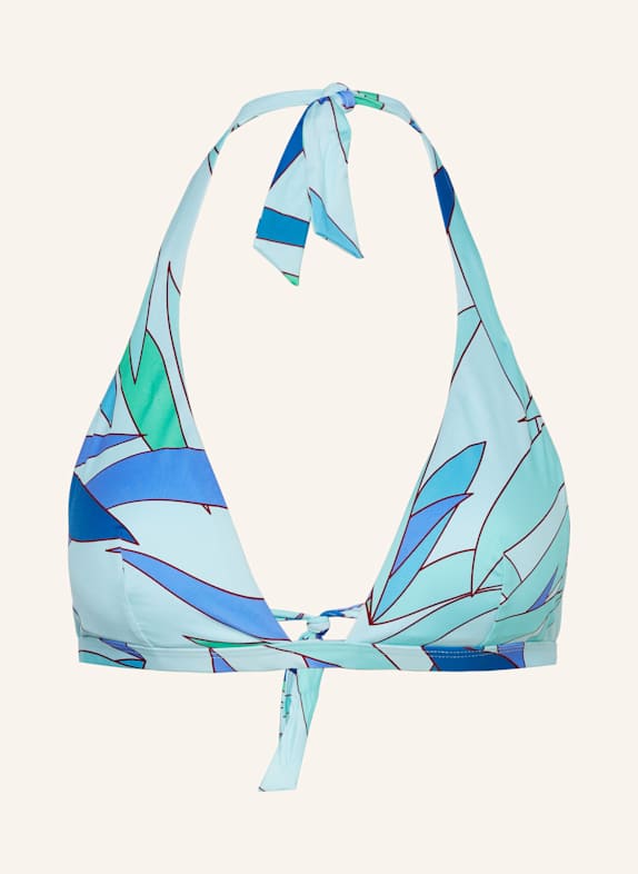 VILEBREQUIN Halter neck bikini top FLECHE MINT/ TURQUOISE/ BLUE