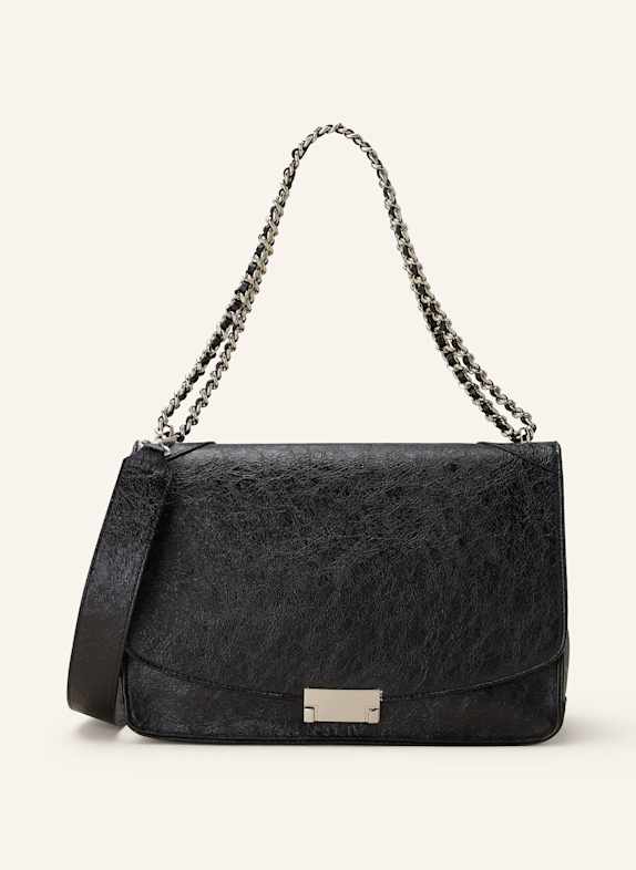 SEIDENFELT Handtasche SCHWARZ