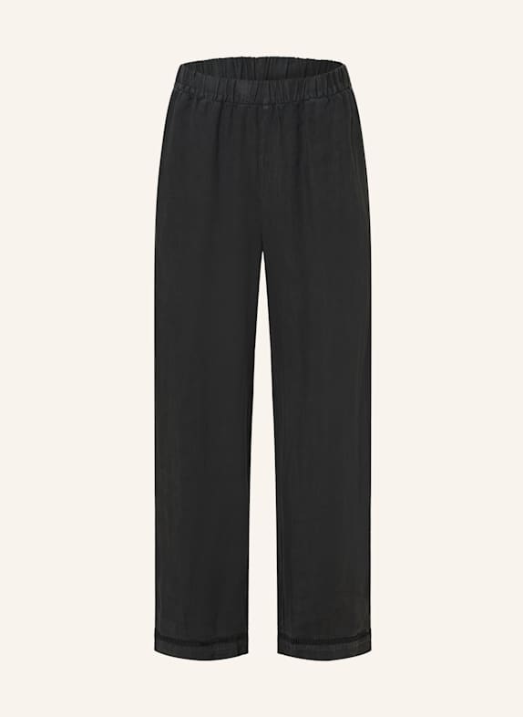 MAERZ MUENCHEN Leinenhose SCHWARZ