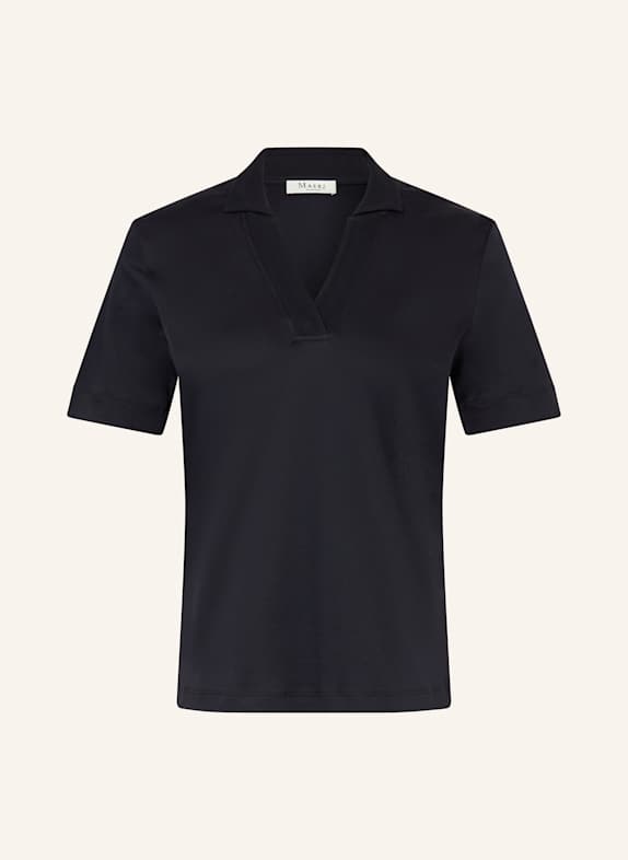 MAERZ MUENCHEN Jersey-Poloshirt Relaxed Fit DUNKELBLAU