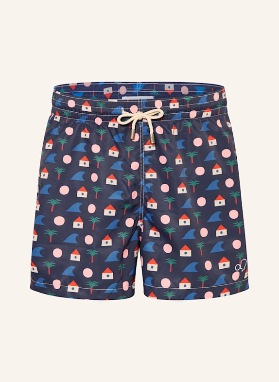 arrels BARCELONA Badeshorts BLUE LA PLAGE × MATIAS LARRAIN DUNKELBLAU