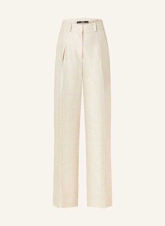 SLY 010 Marlenehose FLORA mit Leinen CREME