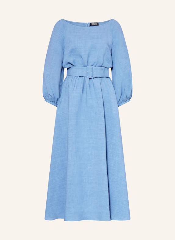 SLY 010 Kleid ANUK mit Leinen BLAU