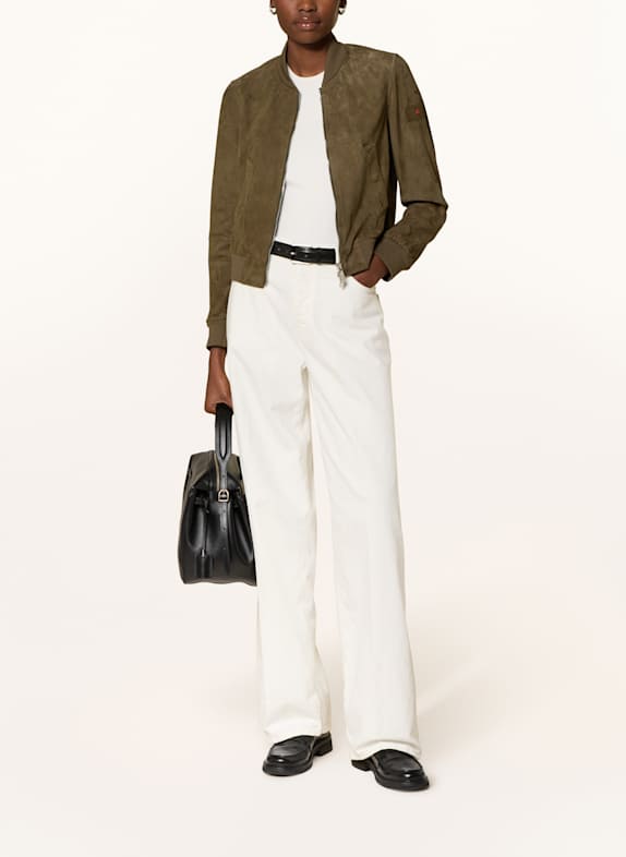 PEUTEREY Lederjacke CHOISYA KHAKI