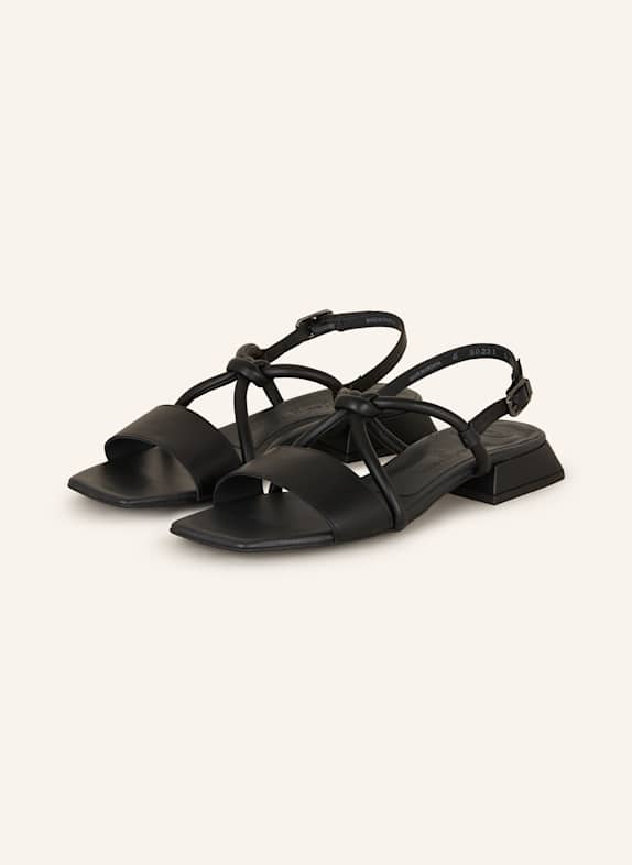 paul green Sandalen SCHWARZ