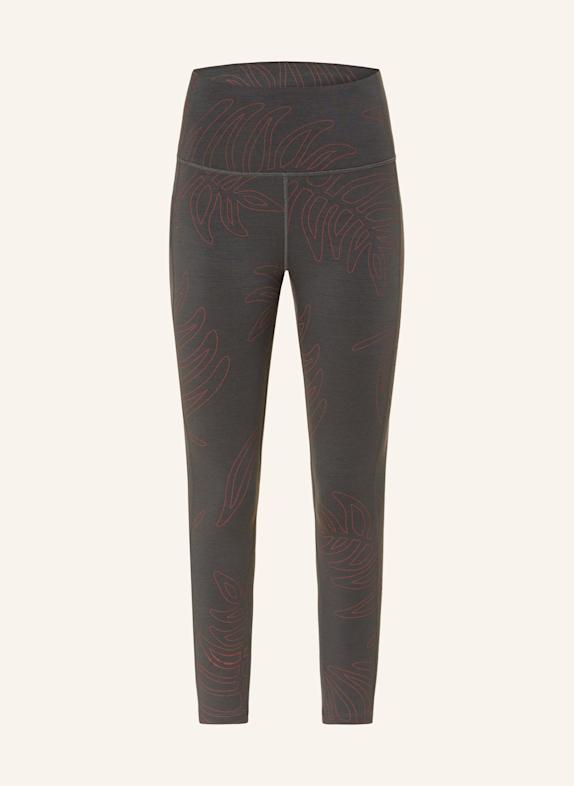 icebreaker Legginsy MERINO 260 FASTRAY SZARY/ ŁOSOSIOWY