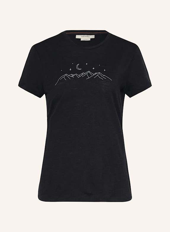 icebreaker T-shirt MERINO 150 TECH LITE™ z wełny merino CZARNY/ BIAŁY