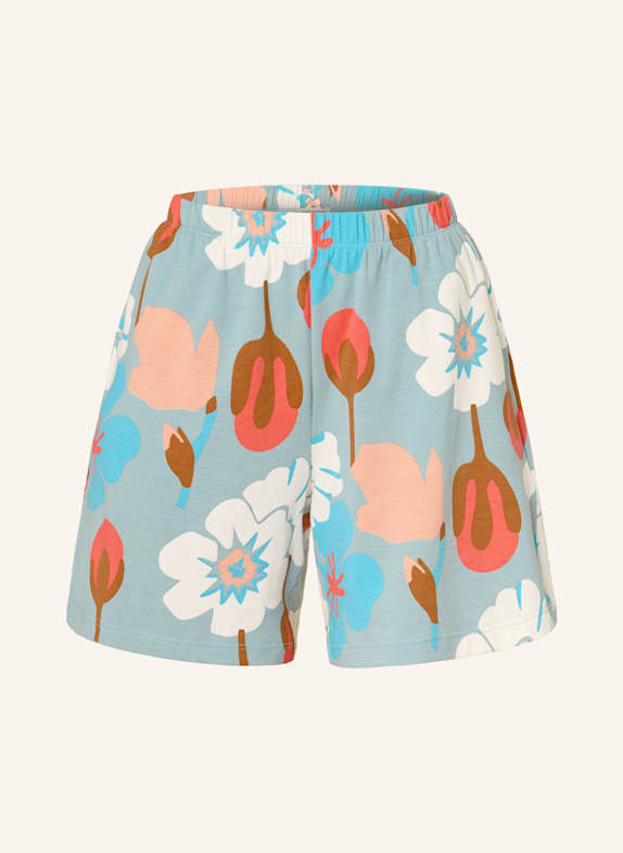 SHORT STORIES Schlafshorts BLAUGRAU/ HELLORANGE/ WEISS