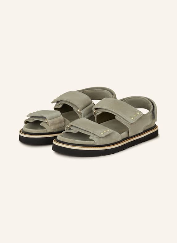 DOROTHEE SCHUMACHER Pantoletten SUEDE SENSATION mit Nieten MINT