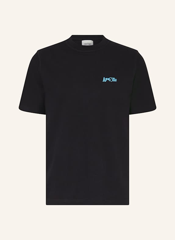 Arte Antwerp T-Shirt SCHWARZ/ BLAU/ HELLGRÜN