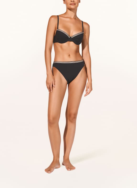 MARYAN MEHLHORN Basic bikinibroekje STRATUM ZWART / BEIGE