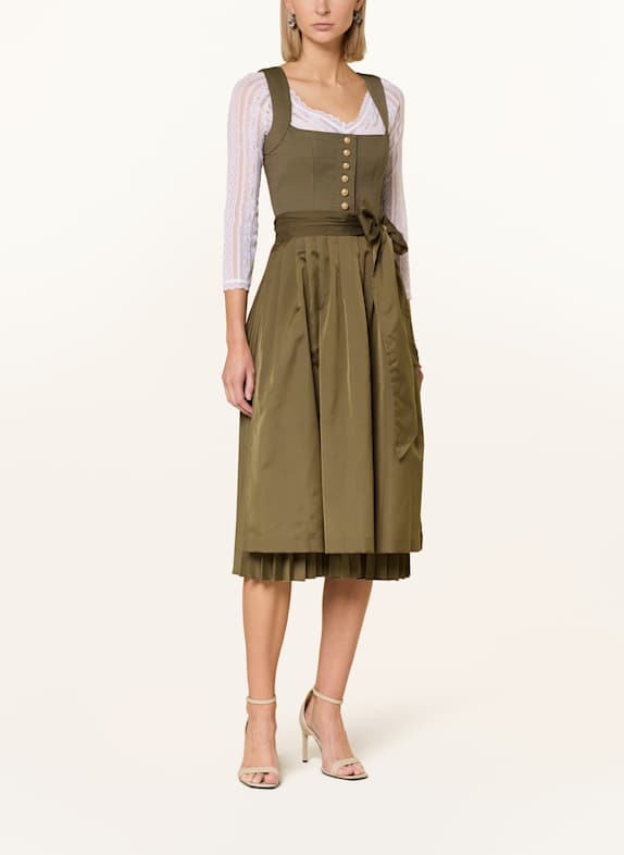 CocoVero Dirndlblouse ROMY van kant met 3/4-mouwen WIT