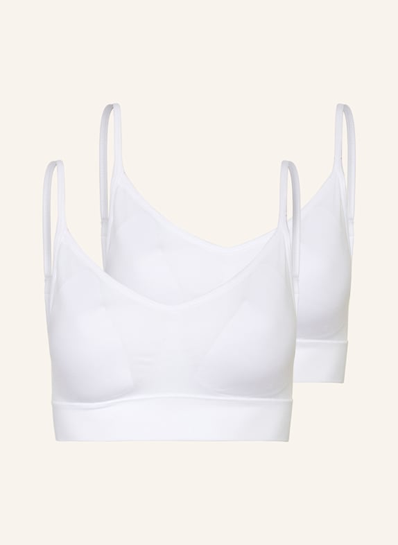 JOCKEY 2er-Pack Bustiers WEISS