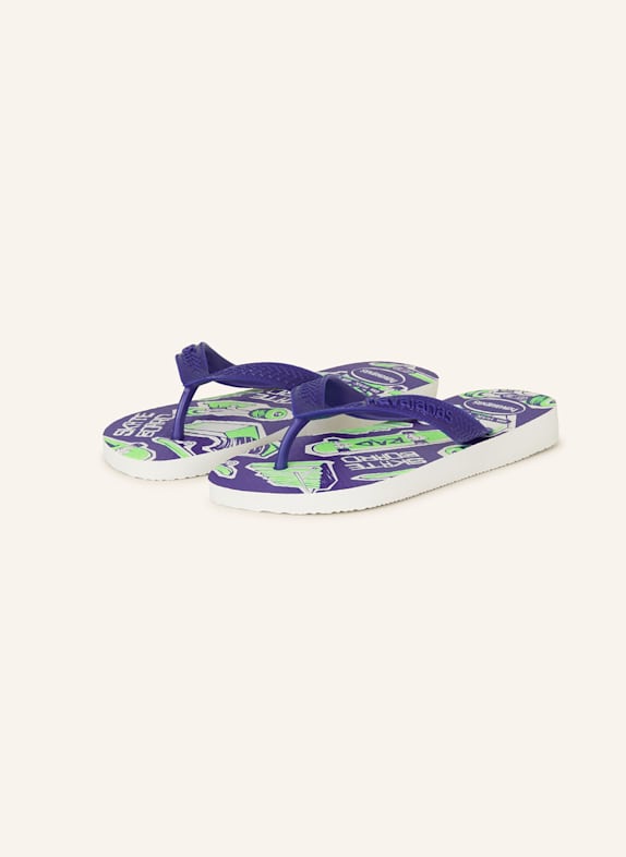 havaianas Zehentrenner ATHLETIC BLAU/ NEONGRÜN/ WEISS