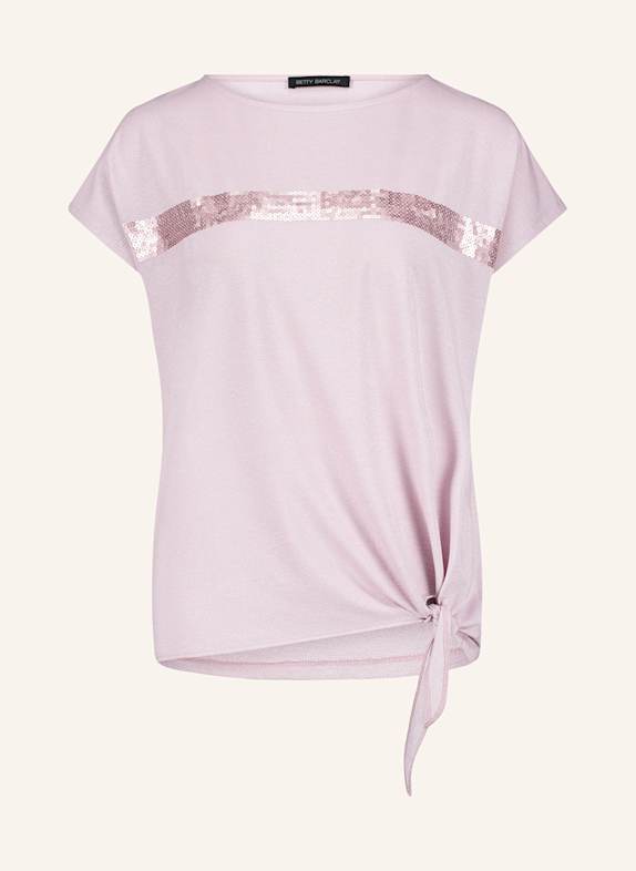 Betty Barclay T-shirt z cekinami JASNORÓŻOWY/ BLADORÓŻOWY
