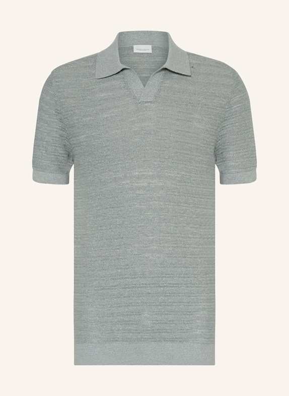 PROFUOMO Strick-Poloshirt Regular Fit GRÜN
