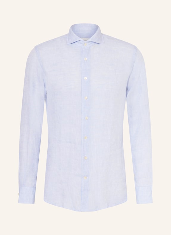 PROFUOMO Leinenhemd Slim Fit HELLBLAU