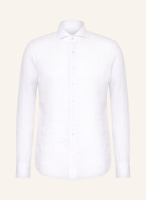 PROFUOMO Leinenhemd Regular Fit WEISS