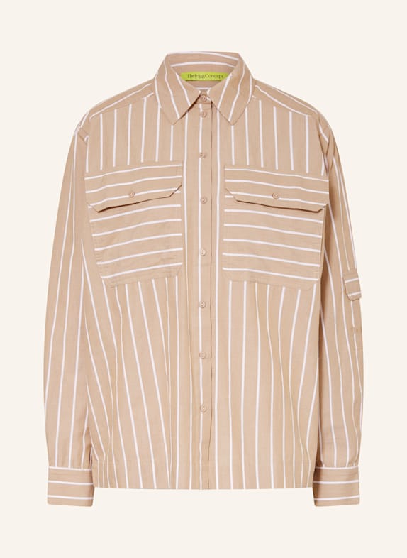 TheJoggConcept Hemdbluse JCHELGA WEISS / HELLBRAUN