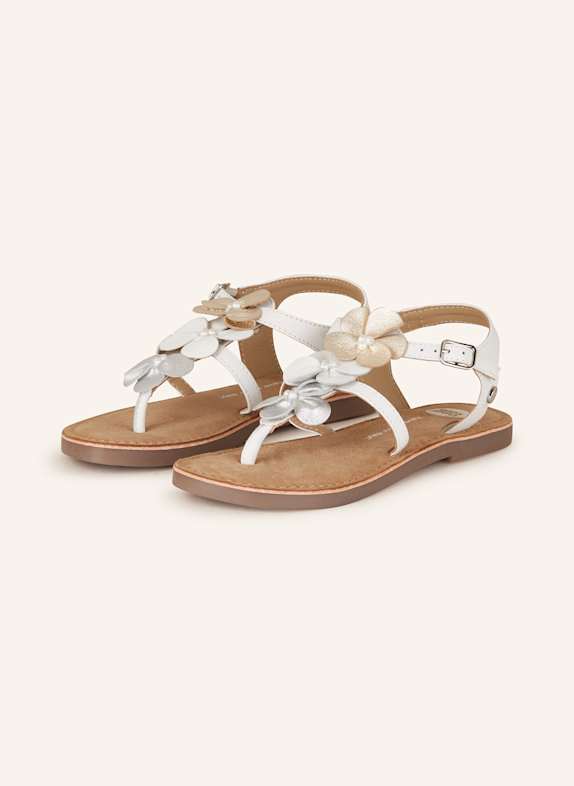 GIOSEPPO Zehentrenner BARNET ECRU/ GOLD