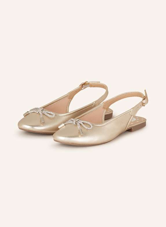 GIOSEPPO Slingballerinas COON GOLD
