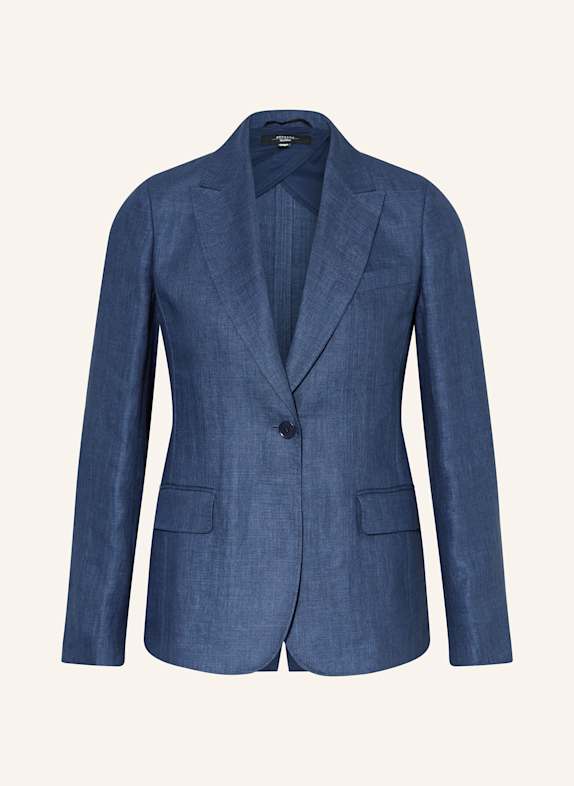 WEEKEND Max Mara Blezer z lnu NALUT 006 NAVY