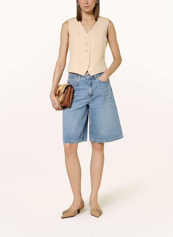WEEKEND Max Mara Blazerweste PACE mit Leinen ECRU